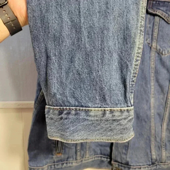 Levi Strauss Signature Gold Men's Extra Large Button Up Medium Wash Denim Jacket - Picture 4 of 13